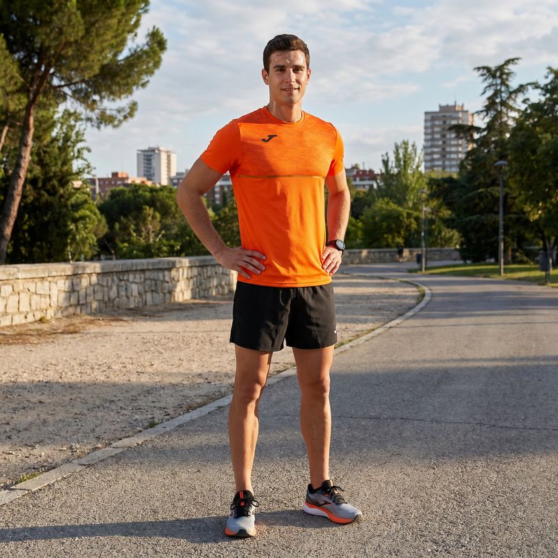 Férfi Joma Record III futópóló narancs színben 6