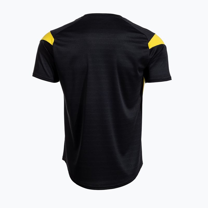 Férfi Joma Montreal póló fekete/sárga 2