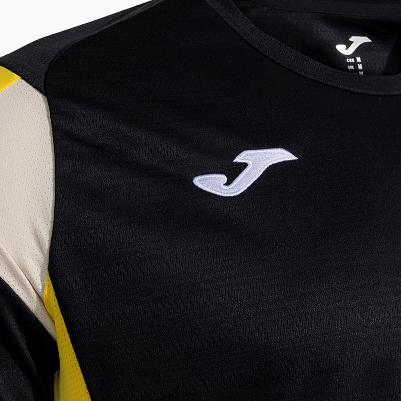 Férfi Joma Montreal póló fekete/sárga 3