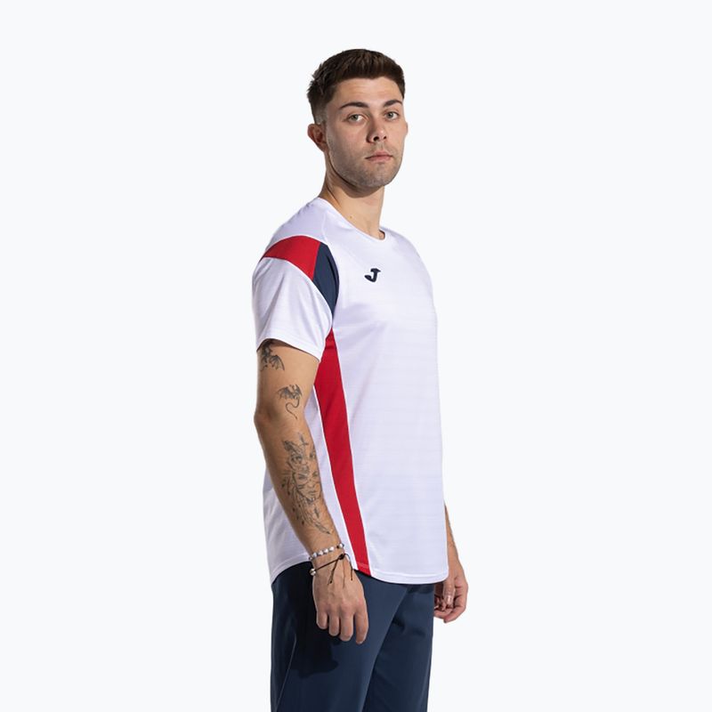 Férfi Joma Montreal póló fehér/piros 3