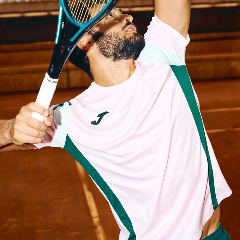Férfi póló Joma Montreal pink/green 5