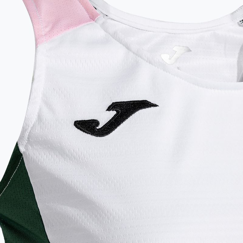 Női teniszpóló Joma Montreal fehér/zöld 3