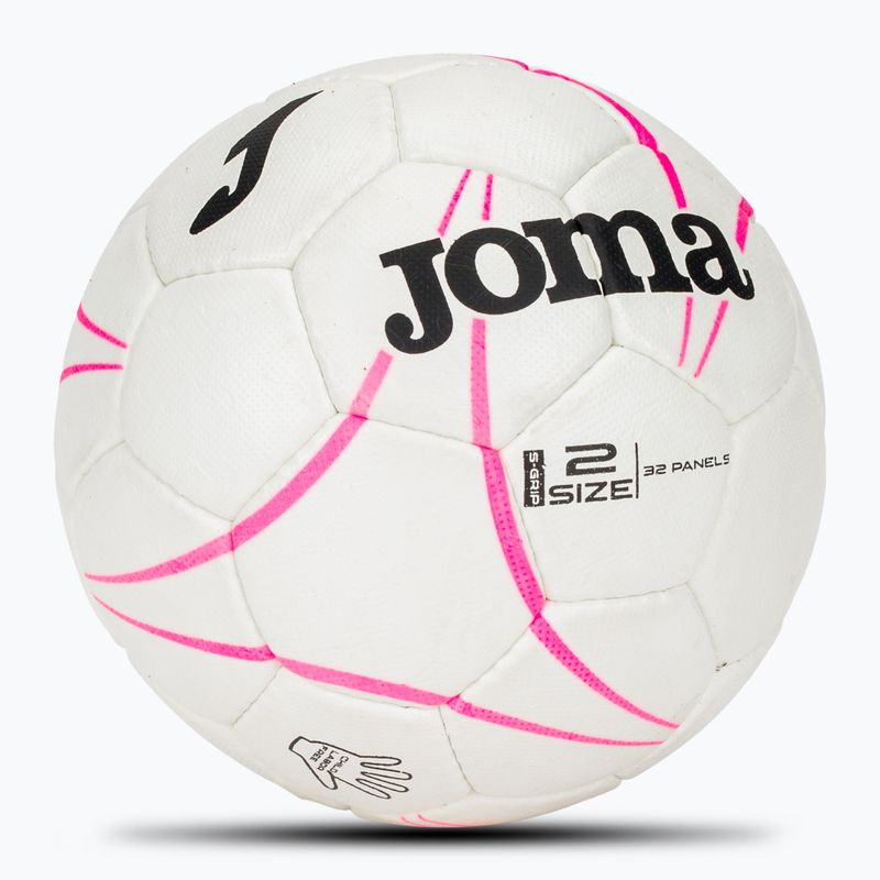 Joma S-Grip kézilabda fehér/virágpor rózsaszín 2-es méret 2