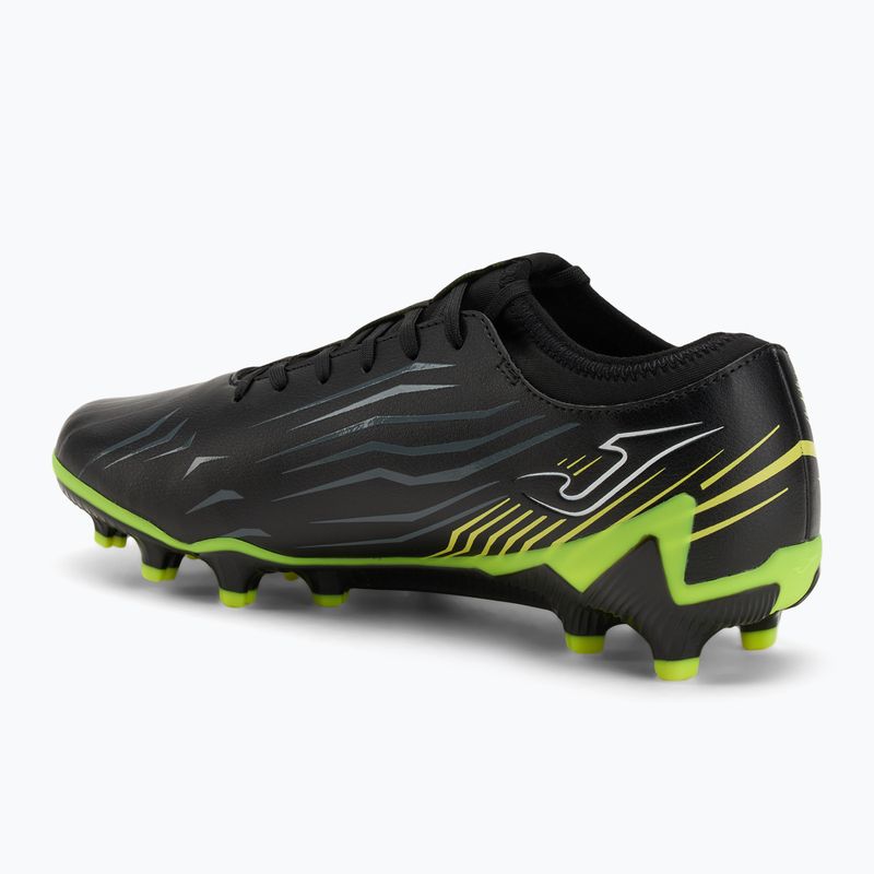 Joma Propulsion FG férfi futballcipő fekete/fluor sárga 3