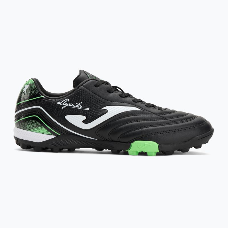 Joma Aguila TF férfi futballcipő fekete/fluor zöld 2