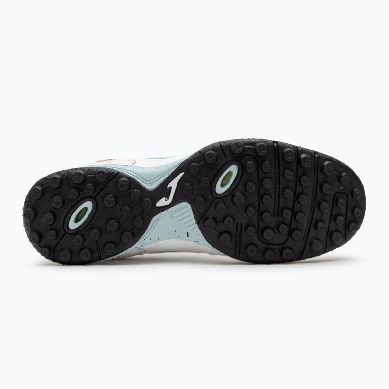 Férfi futballcipő Joma Top Flex TF fehér/türkizkék 4