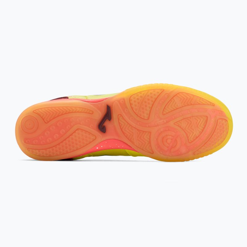 Férfi futballcipő Joma Top Flex IN fluor sárga/lila 4