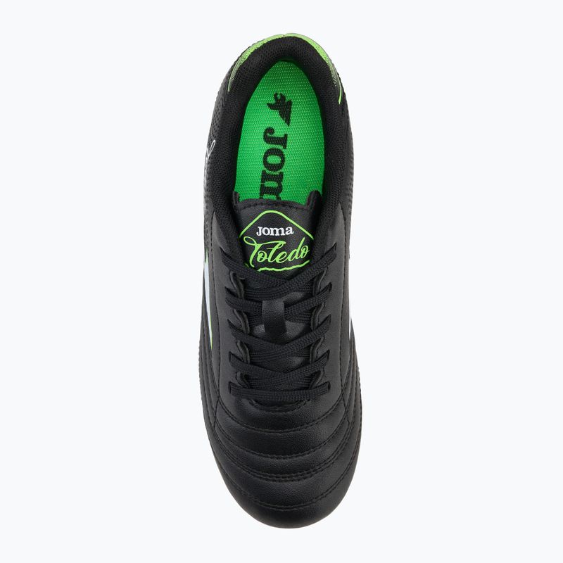 Gyerek focicipő Joma Toledo Jr FG fekete 5