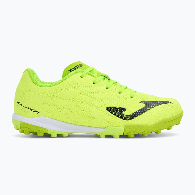 Gyerek focicipő Joma Evolution Jr TF fluor zöld 2