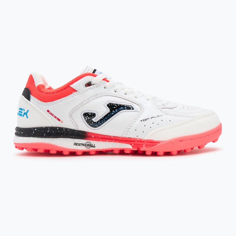 Férfi Joma Top Flex Rebound TF futballcipő fehér / fluor coral 2