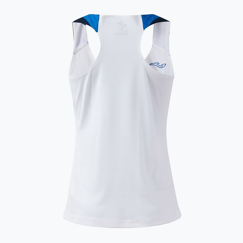 Női teniszpóló Joma Terra Tank Top white/royal 2