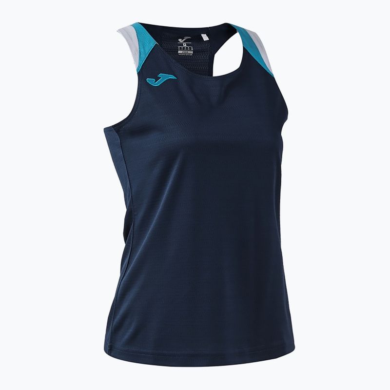 Női teniszpóló Joma Terra Tank Top dark navy/turquoise fluor 3