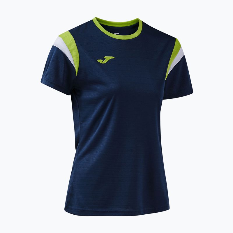 Női teniszpóló Joma Terra dark navy/lime 3