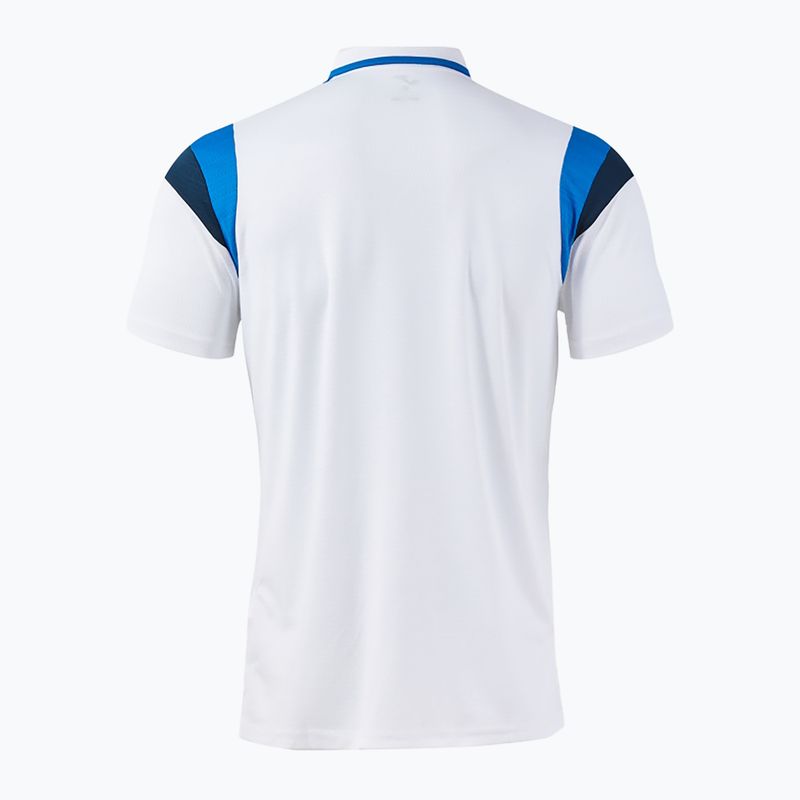 Férfi teniszpóló Joma Terra Polo white/royal 2