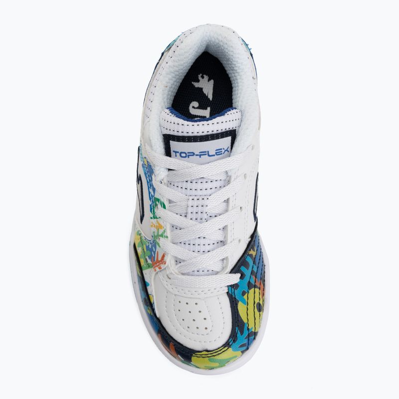 Gyermek focicipők Joma Top Flex Jr IN white 5