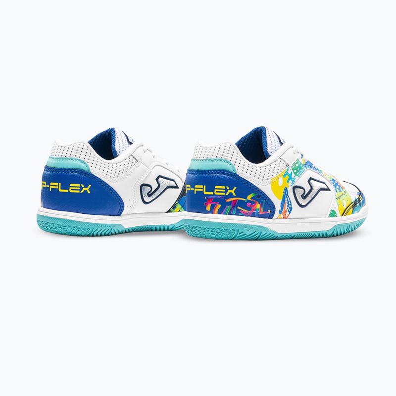 Gyermek focicipők Joma Top Flex Jr IN white 3