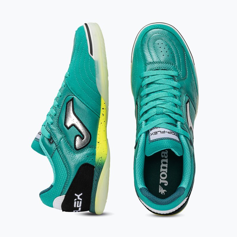 Férfi focicipők Joma Top Flex Indoor turquoise 4