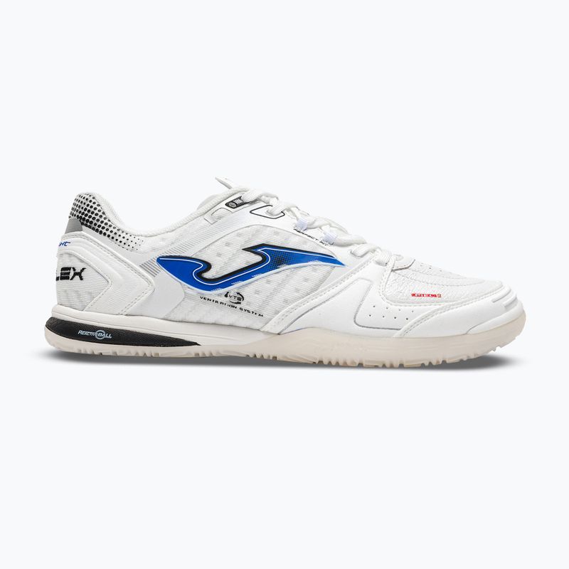 Férfi focicipők Joma Top Flex Ultralight Indoor white/royal blue
