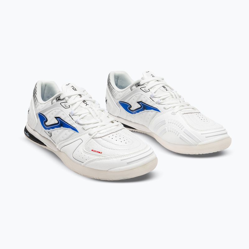 Férfi focicipők Joma Top Flex Ultralight Indoor white/royal blue 2