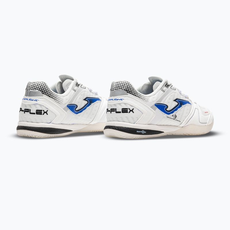 Férfi focicipők Joma Top Flex Ultralight Indoor white/royal blue 3