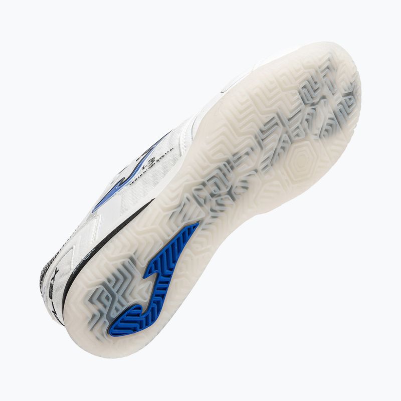 Férfi focicipők Joma Top Flex Ultralight Indoor white/royal blue 5