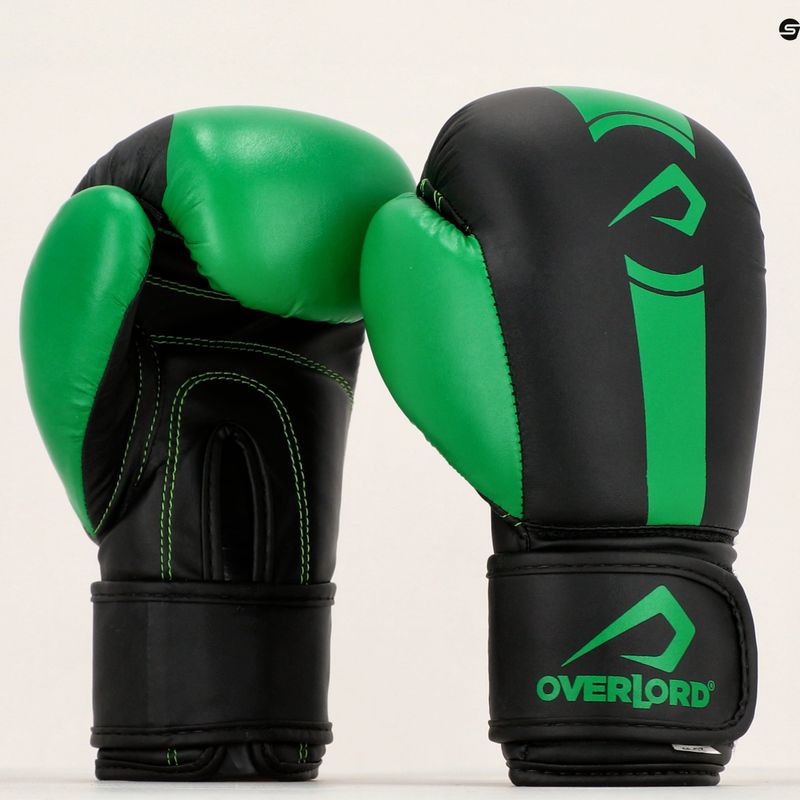 Overlord Boxer kesztyű fekete-zöld 100003-GR 9