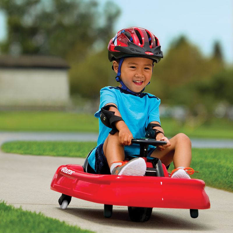Gyermek elektromos gokart Razor Lil' Crazy Cart piros 11