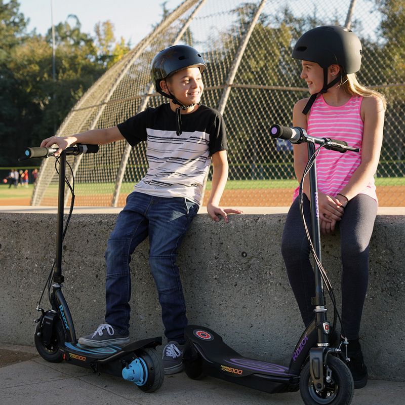 Razor E100 Powercore gyermek elektromos roller fekete és tengerészkék 13173843 5