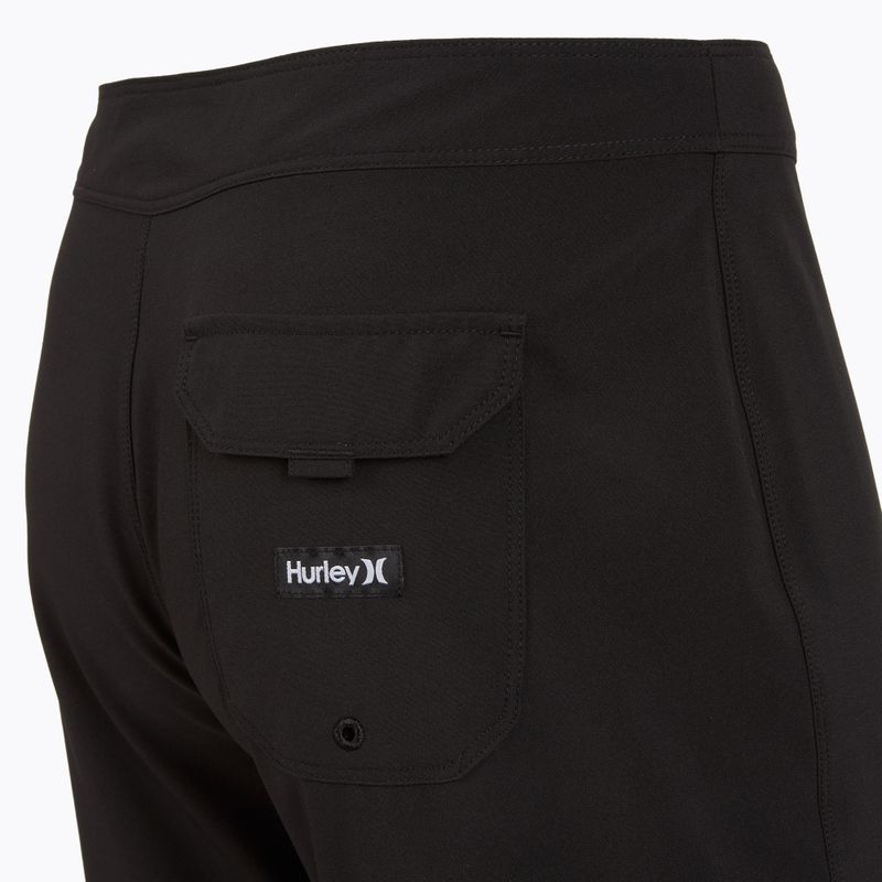 Hurley Block Party 18" fekete férfi úszónadrág 4