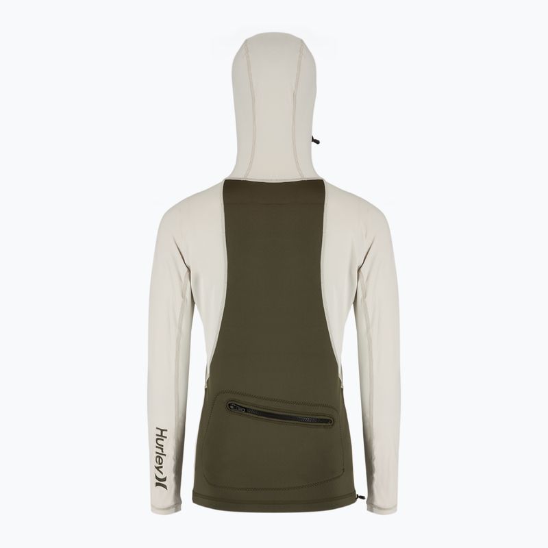 Férfi Hurley Coast Guard Hooded Surf Top cargo úszás hosszú ujjú 2