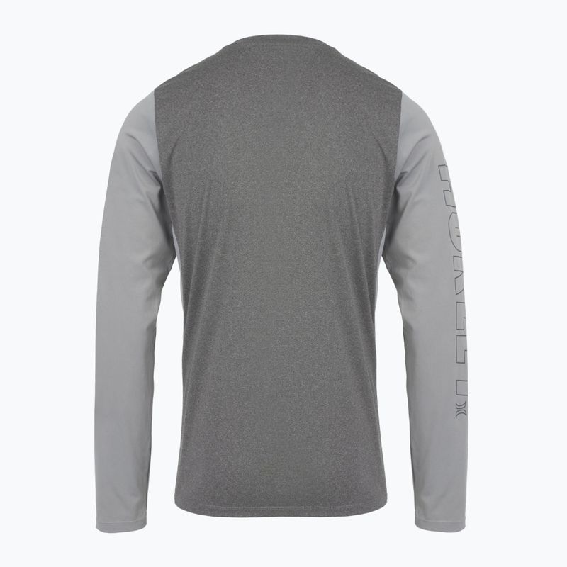 Hurley férfi H2O-Dri Easton ion ion szürke heather hosszú ujjú férfi ruha 2