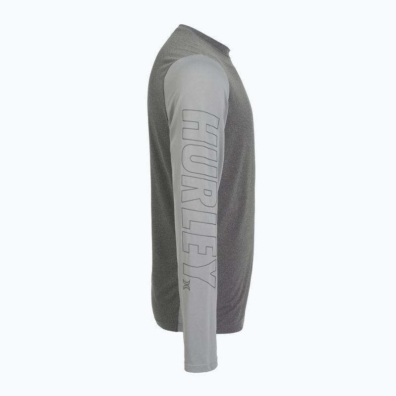 Hurley férfi H2O-Dri Easton ion ion szürke heather hosszú ujjú férfi ruha 3