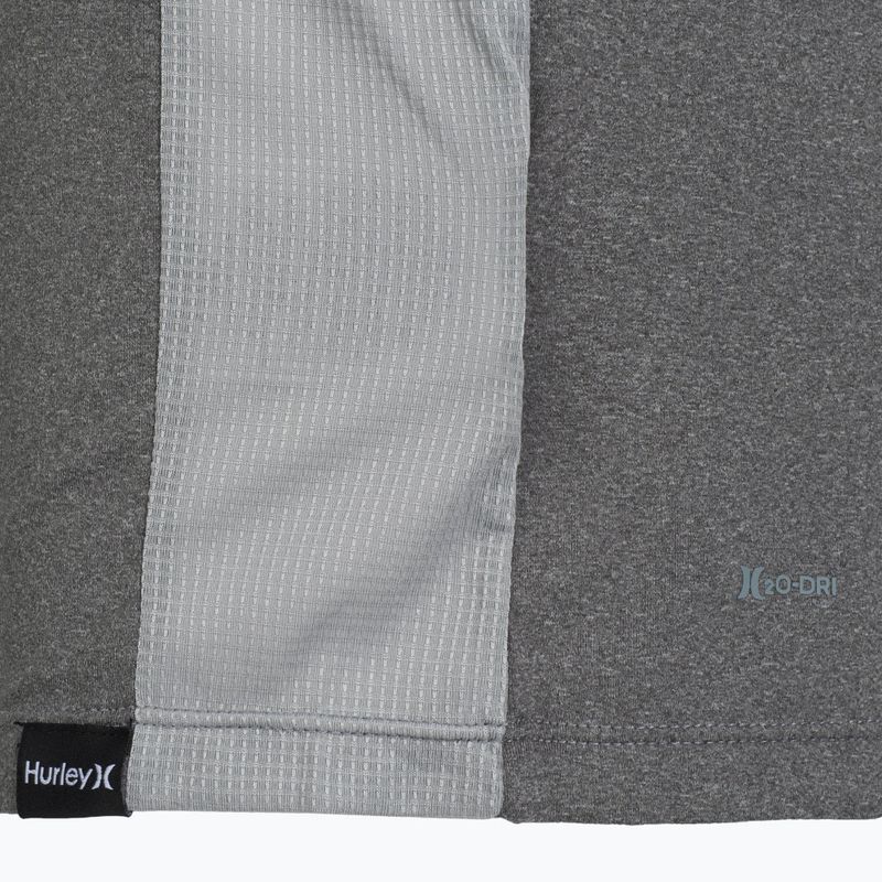 Hurley férfi H2O-Dri Easton ion ion szürke heather hosszú ujjú férfi ruha 4