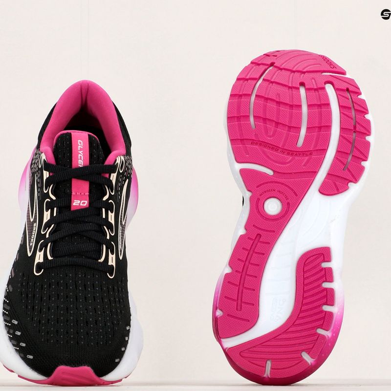 Női futócipő Brooks Glycerin 20 fekete/fukszia/vászon 13