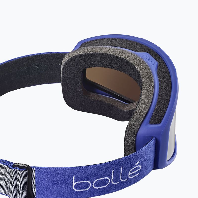 Gogle narciarskie Bollé Bedrock Plus royal blue matte/black chrome 2