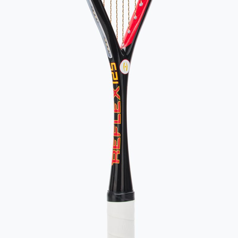 Squash ütő Harrow Reflex 125 Tarek Momen Signature black/ red/ yellow 4