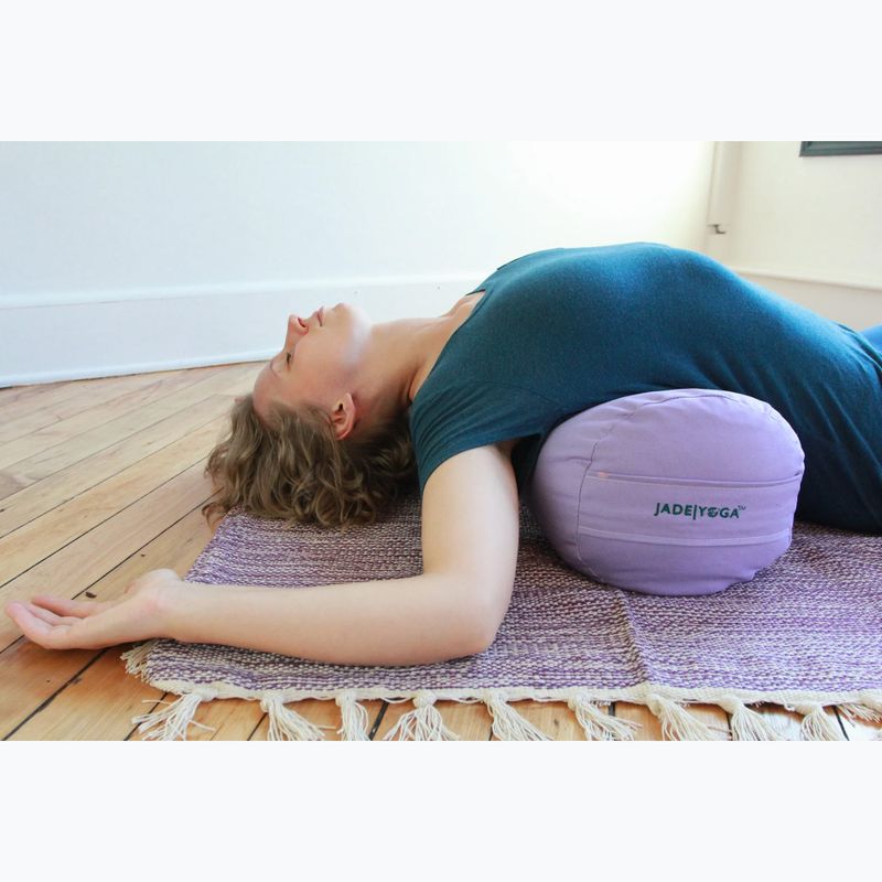 Jógapárna JadeYoga Organic Cotton Rectangular Bolster lavender 3