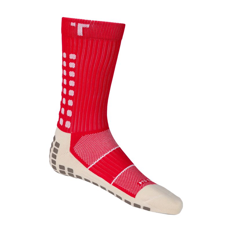 TRUsox Mid-Calf Thin futball zokni piros 3CRW300STHINRED