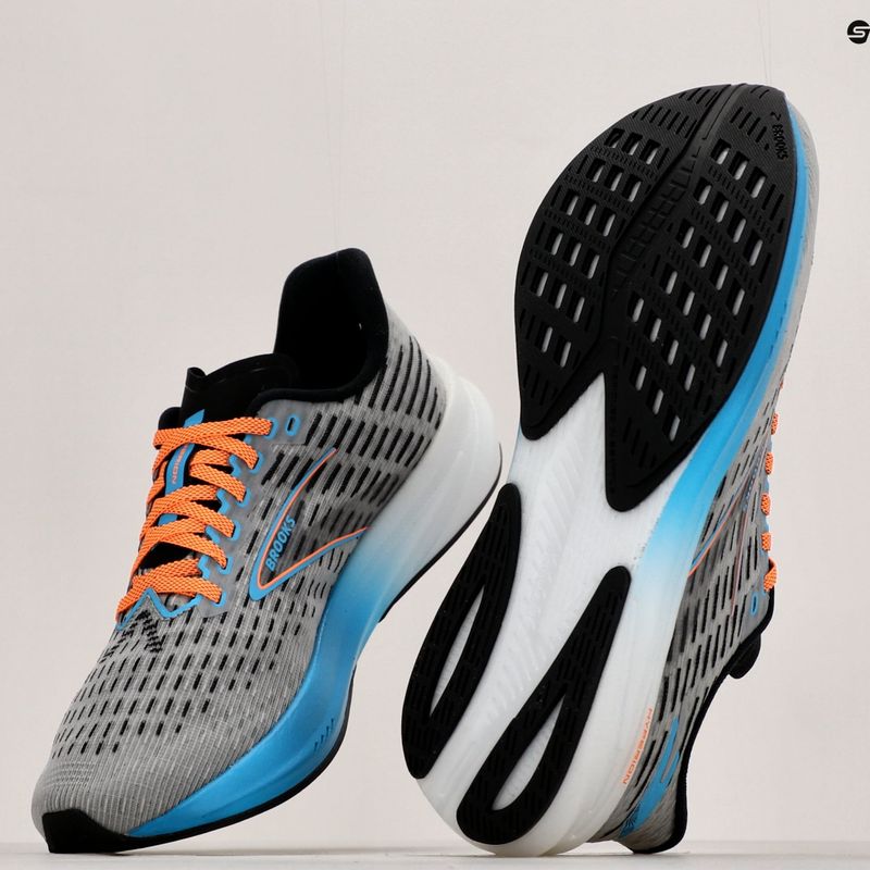 Brooks Hyperion férfi futócipő szürke/atomic blue/scarlet 19