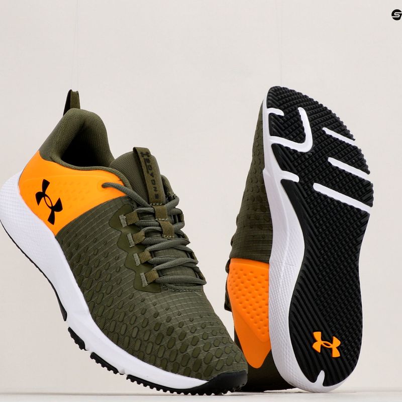 Under Armour Charged Engage 2 férfi edzőcipő marine zöld/formula narancs/fekete színben 17