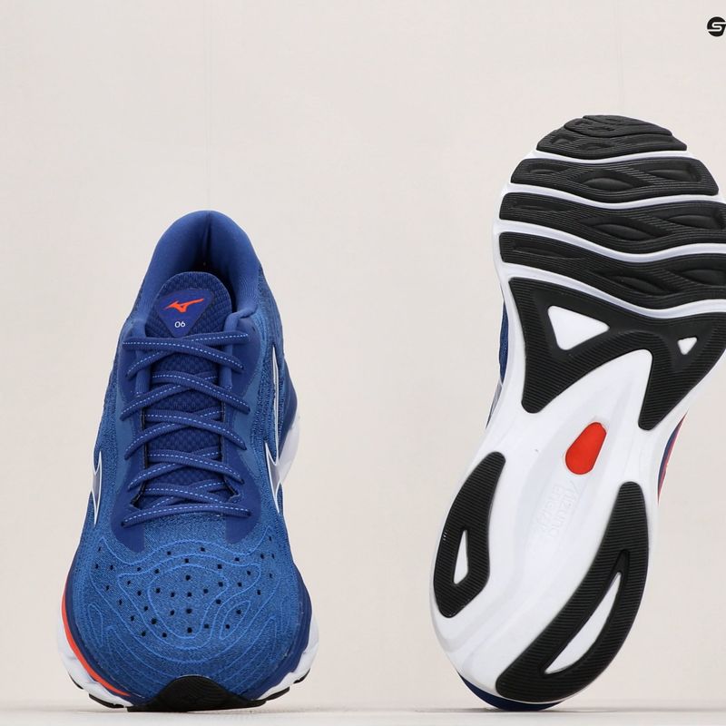 Férfi futócipő Mizuno Wave Sky 6 türkiz tenger/fehér/cseresznye paradicsom 13