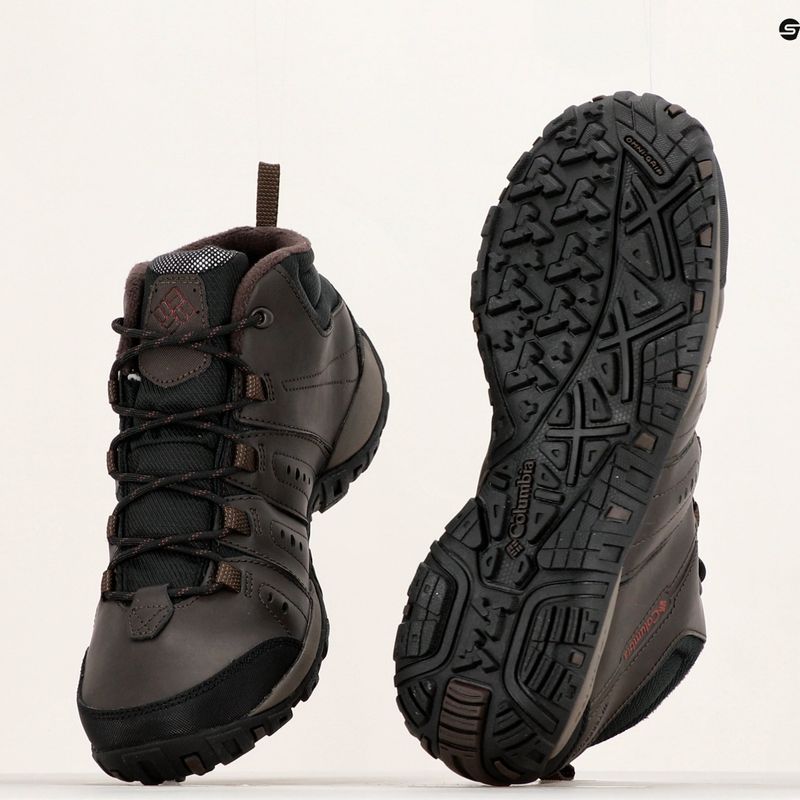 Columbia Woodburn II Chukka WP Omni-Heat férfi túrabakancs kordován/gránátvörös 20