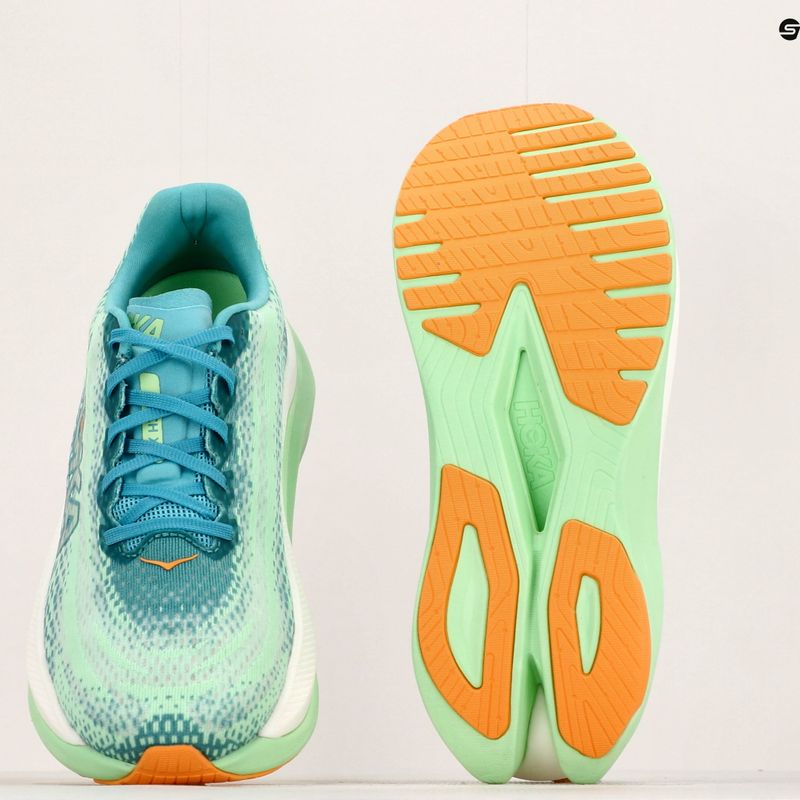 Férfi futócipő HOKA Mach X ocean mist/lime glow 25