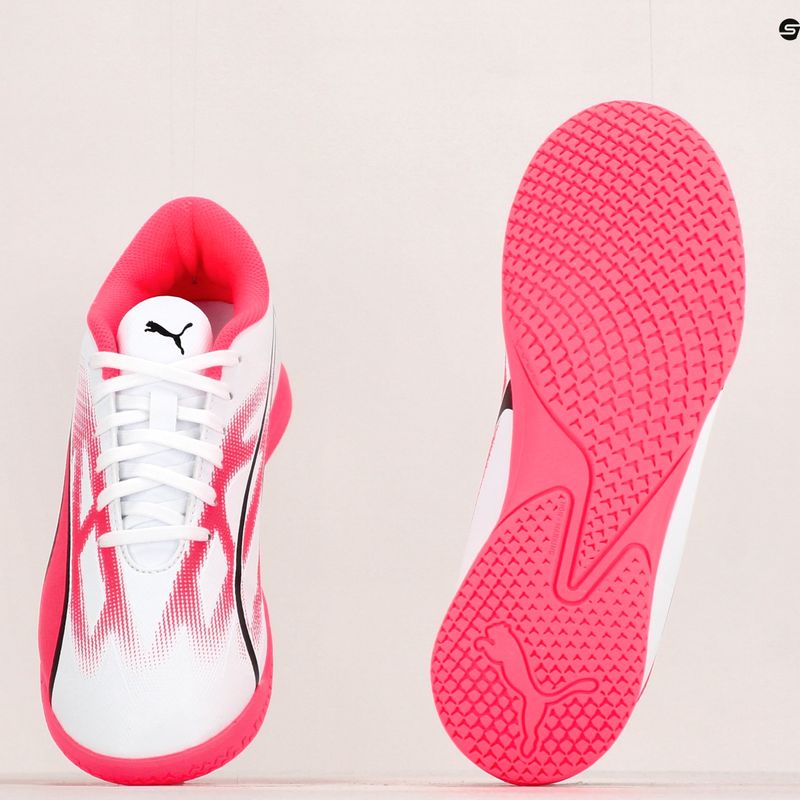 PUMA Ultra Play IT Jr gyermek futballcipő puma fehér/puma fekete/tűz orchidea 17