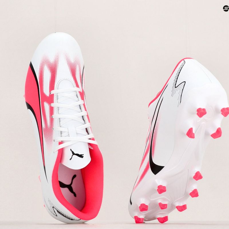 Férfi futballcipő PUMA Ultra Play FG/AG puma fehér/puma fekete/tűz orchidea 17