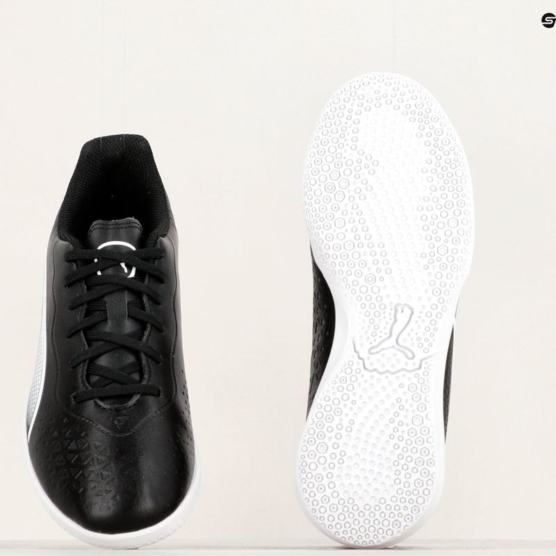PUMA King Match IT Jr gyermek futballcipő puma fekete/puma fehér 12