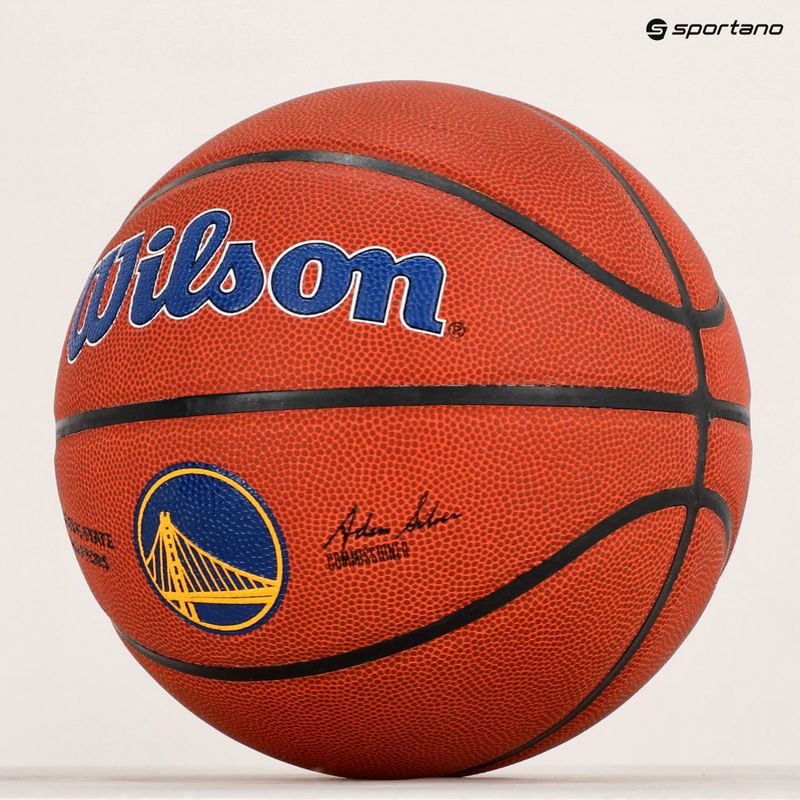Wilson NBA Team Alliance Golden State Warriors kosárlabda barna WTB3100XBGOL 6