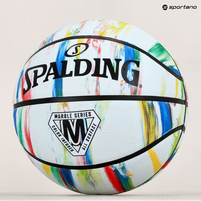 Spalding márvány kosárlabda fehér 84397Z 4