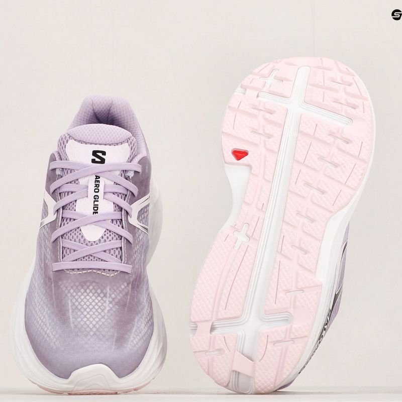 Női futócipő Salomon Aero Glide orchidea virág / bölcső rózsaszín / fehér 19