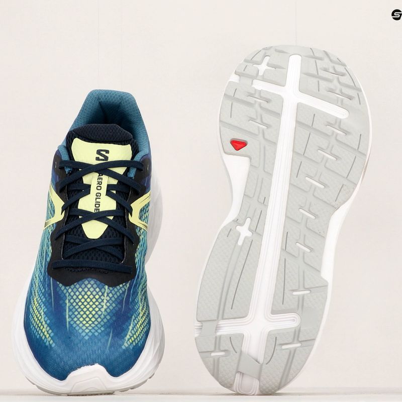 Férfi futócipő Salomon Aero Glide kék hamu/sötét zafír/sunny lime 22